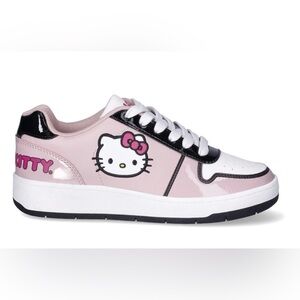 Hello Kitty by Sanrio Women Pink Sneakers, Regular Width. Size 8